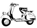 Vespa Vector, Eps, Logo, Icon, Silhouette Illustration by crafteroks for different uses. Visit my website at https://crafteroks.co