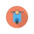 Vespa vector flat color icon