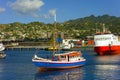 A vessel approaching the customs jetty at kingstown, st. vincent