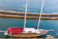 Vessel deck aerial view