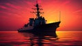 Vessel Navy Ship Silhouette