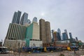 The Vessel and other buildings in Hudson Yards in New York City (USA) Royalty Free Stock Photo