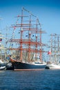 Vessel `Sedov` docks in Klaipeda during Tall Ship Races 2017