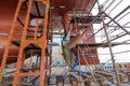 Vessel Tanker on dry dock Royalty Free Stock Photo