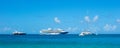 Yachting on christmas day in the caribbean Royalty Free Stock Photo