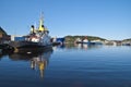 Vessels at the port of Halden Royalty Free Stock Photo