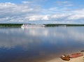 Vessels on the river Volga, Yaroslavl region, Russia