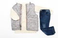 Vest and jumper,sweater,jeans pants.baby children\'s clothes,accessories. Fashion kids outfi