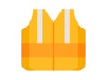Vest labour single isolated icon with flat style