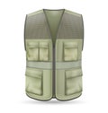 Vest With Pockets Realistic Mockup