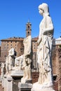 The vestal virgins in Roman Forum, Rome, Italy