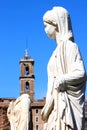 The vestal virgins in Roman Forum, Rome in Italy Royalty Free Stock Photo