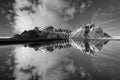 Vestrahorn Mountain reflections in Iceland