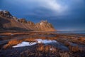 Vestrahorn mountain on the Stokksnes Peninsula, Hofn, Iceland Royalty Free Stock Photo