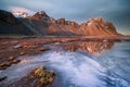 Vestrahorn mountain on the Stokksnes Peninsula, Hofn, Iceland Royalty Free Stock Photo