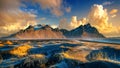 Vestrahorn mountains in Stokksnes, Iceland