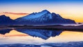 Vestrahorn mountains at sunrise in Stokksnes, Iceland