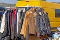 Vests Jackets Flea Market Royalty Free Stock Photo