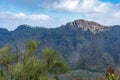 vesuv mountain crater view, neapel, italy Royalty Free Stock Photo