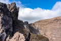 vesuv mountain crater view, neapel, italy