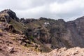 vesuv mountain crater view, neapel, italy Royalty Free Stock Photo