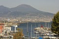 Vesuvio and Naples harbour