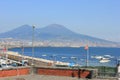 Vesuvio and Naples harbour