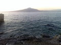 The Vesuvio seen from the Sorrento Peninsula-1 Royalty Free Stock Photo