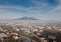 Vesuvius form above. Royalty Free Stock Photo