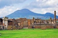 Vesuvius and Pompeii Royalty Free Stock Photo