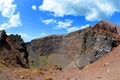 Vesuvius volcano crater next to Naples, Italy