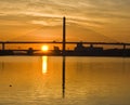 Vet Bridge Sunrise Royalty Free Stock Photo