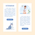 Vet clinic flyer, vertical banner with copy space