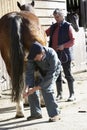 Vet In Discussion With Horse Owner