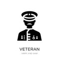 veteran icon in trendy design style. veteran icon isolated on white background. veteran vector icon simple and modern flat symbol