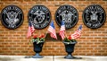 Veteran`s Memorial in East Troy, Wisconsin Royalty Free Stock Photo