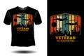 A veteran the seeker of a peace t shirt mockup retro vintage design