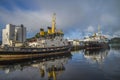 Veteran ship ms sjÃÂ¸kurs is moored to the quay at the port of ha