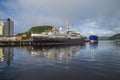 Veteran ship ms sjÃÂ¸kurs is moored to the quay at the port of ha