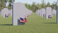 Veterans Cemetery, Memorial Day, National Holiday Royalty Free Stock Photo