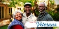 Composite image of veterans day Royalty Free Stock Photo