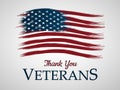 Veterans day background. Thank You.Vector illustration Royalty Free Stock Photo