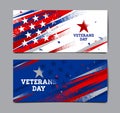 Veterans day background, USA  flag , Vector abstract grunge, Banner Royalty Free Stock Photo