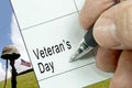 Veterans Day, Calendar Notation Royalty Free Stock Photo