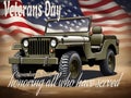 Veterans Day Celebration with Olds Jeep