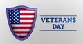 Veterans day concept background, realistic style Royalty Free Stock Photo