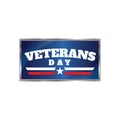 Veterans day background. Vector illustration Royalty Free Stock Photo