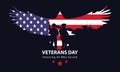 Veterans Day, Memorial Day, Patriot Vector for Banner, Brochure, Print Ad, Sticker