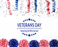 Veterans day message Royalty Free Stock Photo