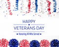 Veterans day message Royalty Free Stock Photo